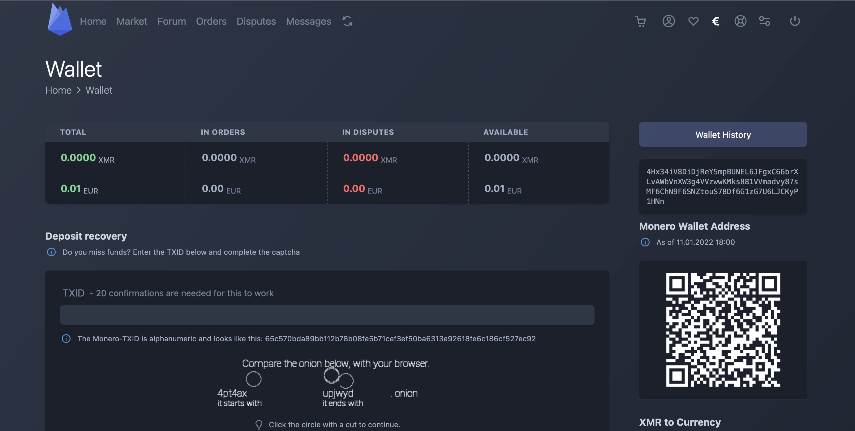 deposit bitcoin